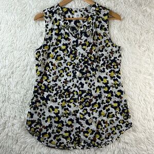 Cabi style #5222 Fierce Top Animal Print Sleeveless Blouse